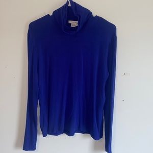 ROYAL BLUE TURTLE NECK LONG SLEEVE